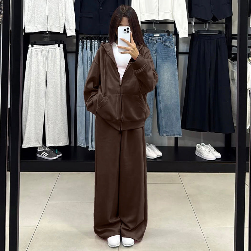 Damen bequemer und stylischer Kapuzenset EB