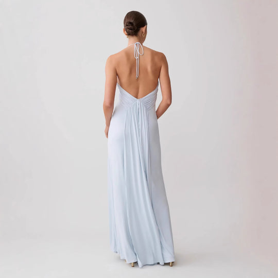 Damen Maxikleid mit raffinierter Drapierung EB