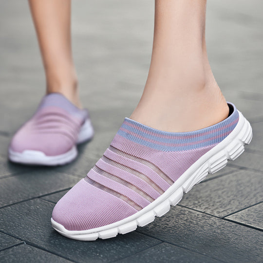 Unisex nan leichte Strick-Mule mit konturierter Komfortsohle und flexibler Profillaufsohle EB