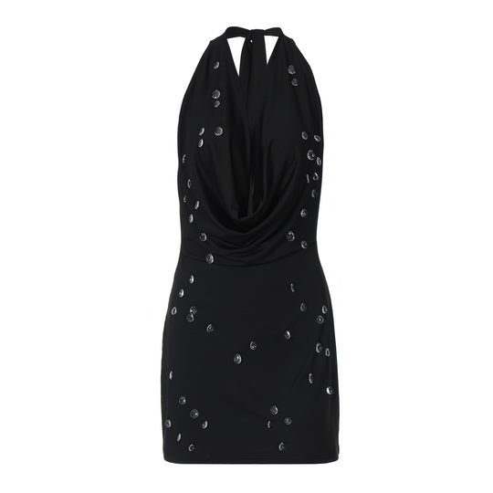 Damen Raffiniertes Minikleid mit verführerischem Dekolleté EB