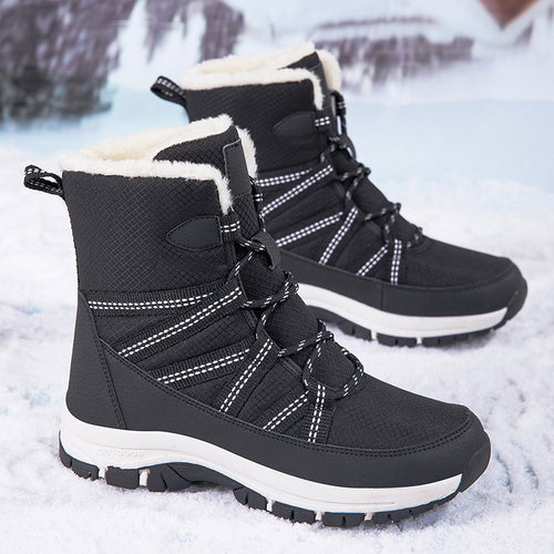 Damen Isolierte Winterstiefel mit rutschfester Sohle und atmungsaktivem Obermaterial EB