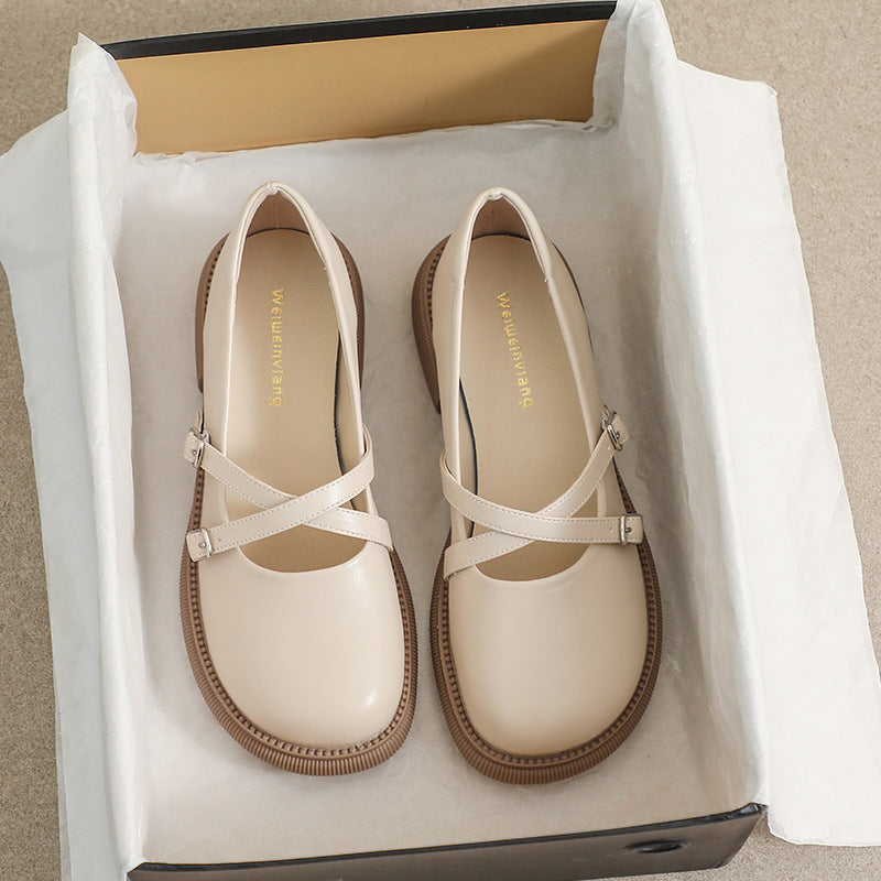 Damen Ballerinas mit modernem Riemenverschluss und Komfortsohle EB