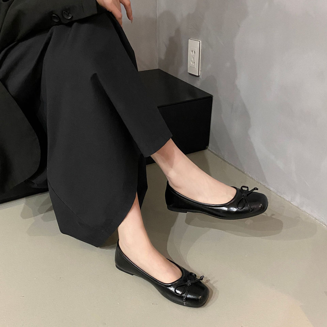 Damen Elegante und bequeme Ballerinas mit dekorativen Schleifen-Details EB