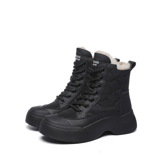 Damen Winterliche Halbstiefel mit isolierender Sohle und bequemem Innenfutter EB