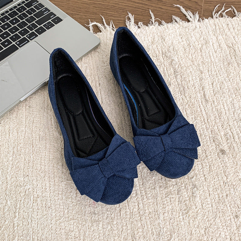 Damen Ballerinas mit modischem Schleifendetail EB