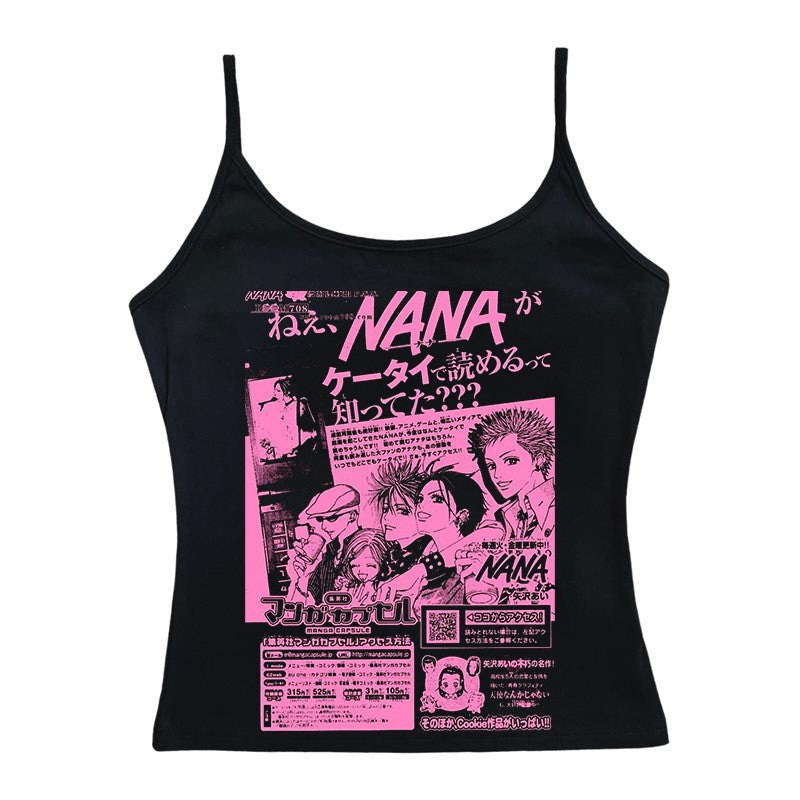 Damen Crop-Top mit kreativem grafischen Druck EB