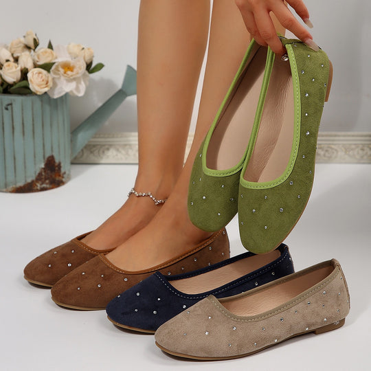 Damen Elegante und funkelnde Ballerinas EB