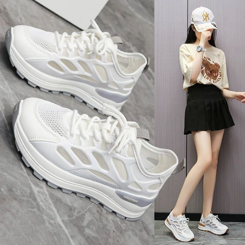 Damen Atmungsaktive Freizeitschuhe mit rutschfester Sohle und flexiblem Obermaterial EB