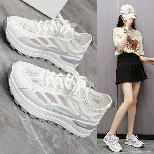 Damen Atmungsaktive Freizeitschuhe mit rutschfester Sohle und flexiblem Obermaterial EB