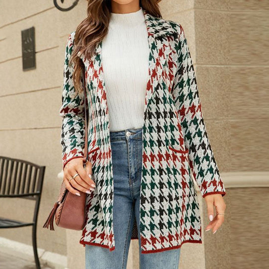 EB | Geometrischer Strickmantel