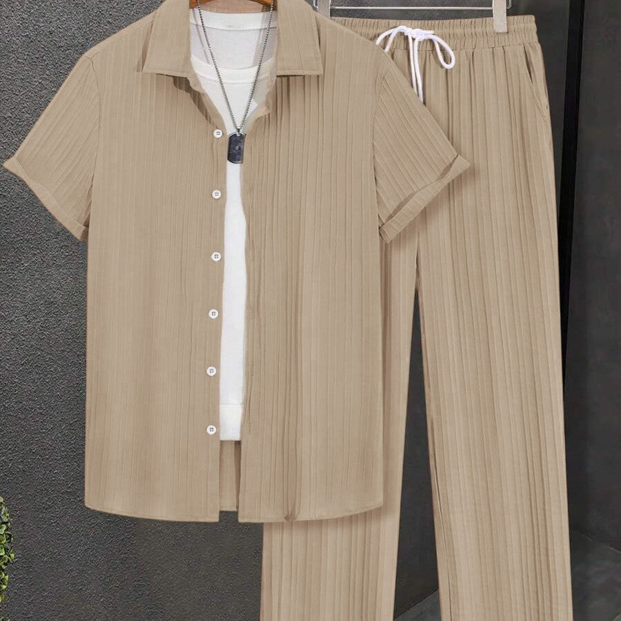 Damen Streifen Schlafanzug Set EB