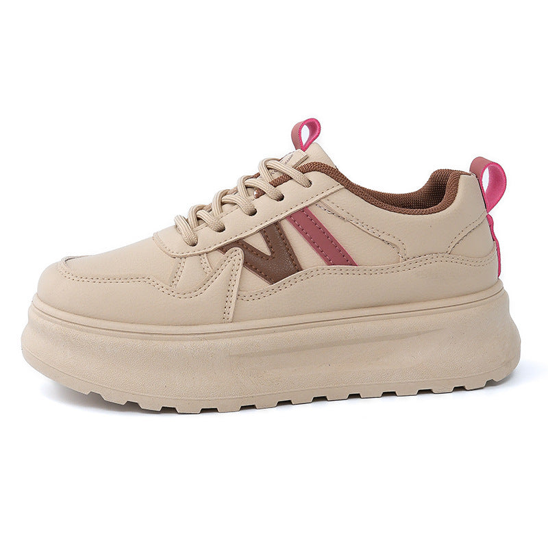 Damen sportliche Chunky Sneakers mit rutschfester Sohle und ergonomischer Dämpfung EB