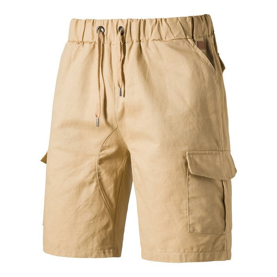 Herren lockere Cargo-Shorts mit praktischen Taschen und elastischem Bund EB