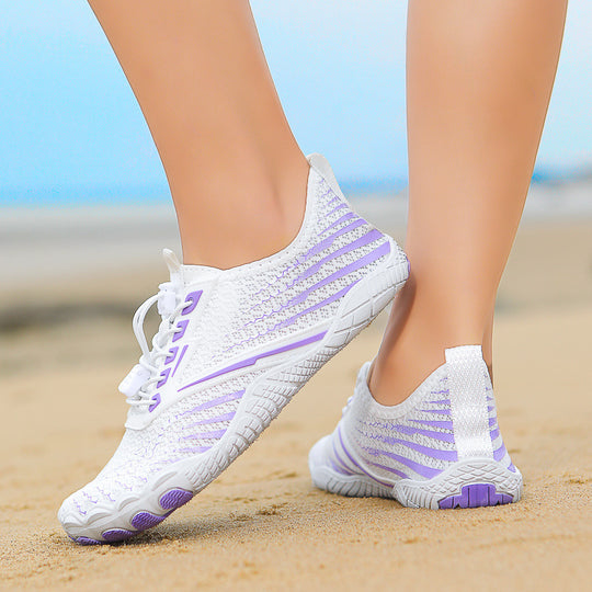 Damen Aqua-Laufschuhe mit schnelltrocknendem Obermaterial und flexiblem Sohlen-Design EB