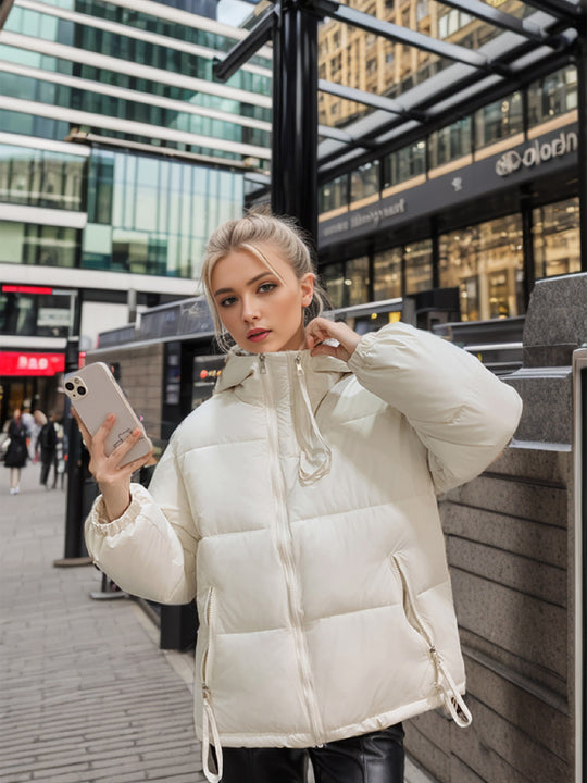Damen Übergangsjacke mit voluminösen Steppnähten und praktischen Eingrifftaschen EB