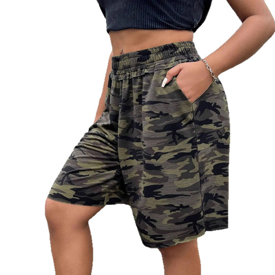 Damen Freizeithosen im modernen Camouflage-Design EB
