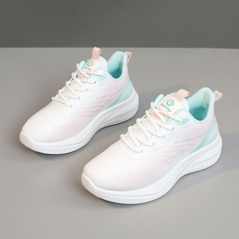 Damen Atmungsaktive Lauf-Sneaker mit elastischem Futter und dämpfender Sohle EB