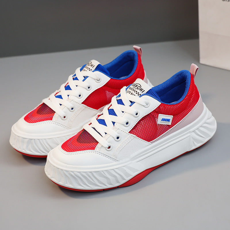 Damen Sportliche Sneaker mit atmungsaktiver Mesh-Oberfläche und farbenfrohem Design EB