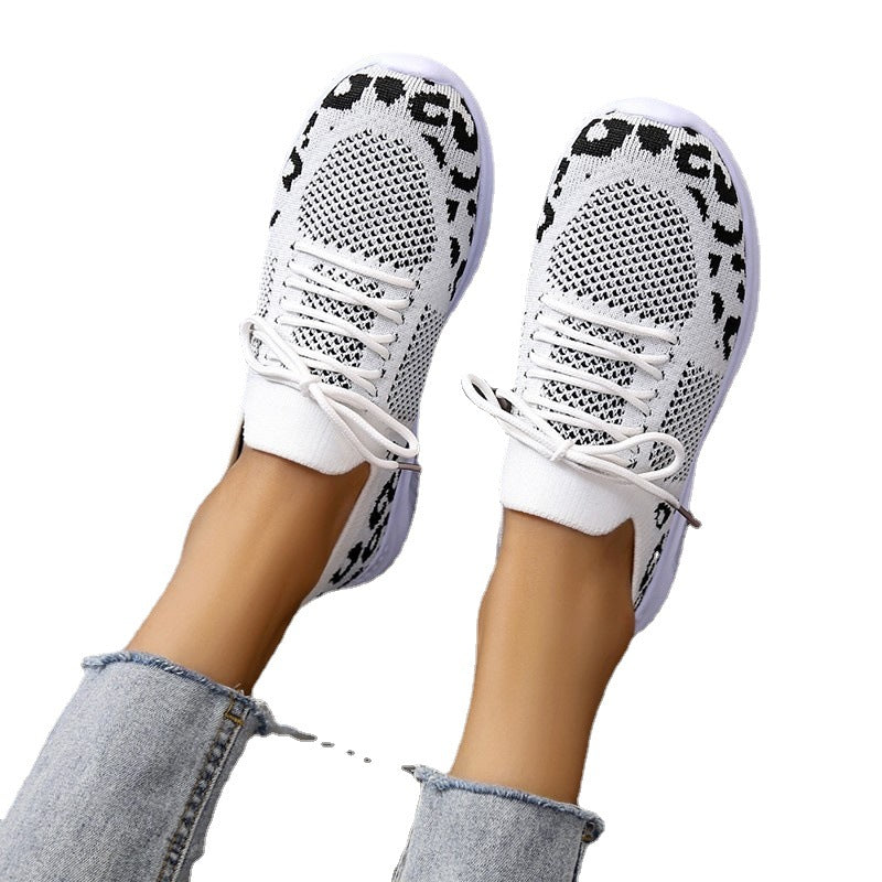 Damen modische Sneakers mit atmungsaktivem Mesh-Obermaterial und rutschfester Sohle EB