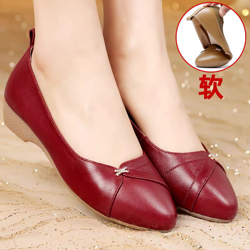 Damen bequeme Ballerinas mit modischem Riemen und elegantem Detail EB
