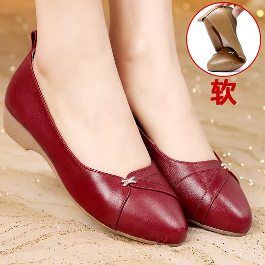 Damen bequeme Ballerinas mit modischem Riemen und elegantem Detail EB