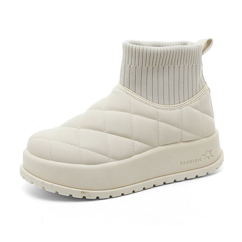 Damen Winterstiefel mit isolierendem Fleece-Innenfutter und rutschfester Sohle EB