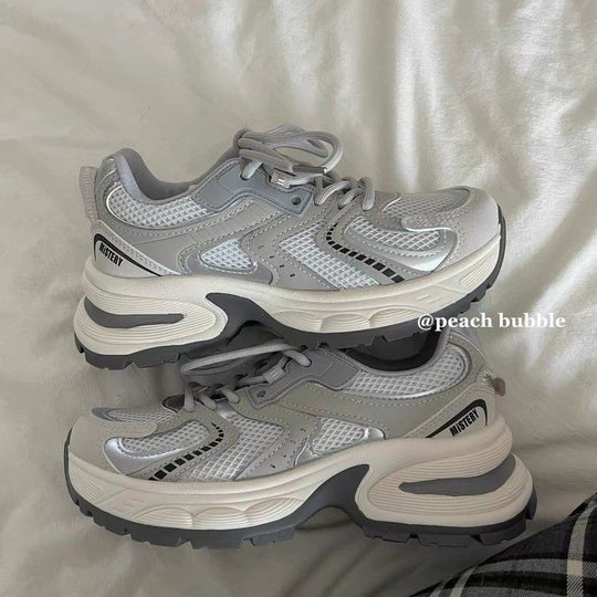 Damen Sportliche Sneakers mit atmungsaktiver Mesh-Oberfläche und dämpfender Zwischensohle EB