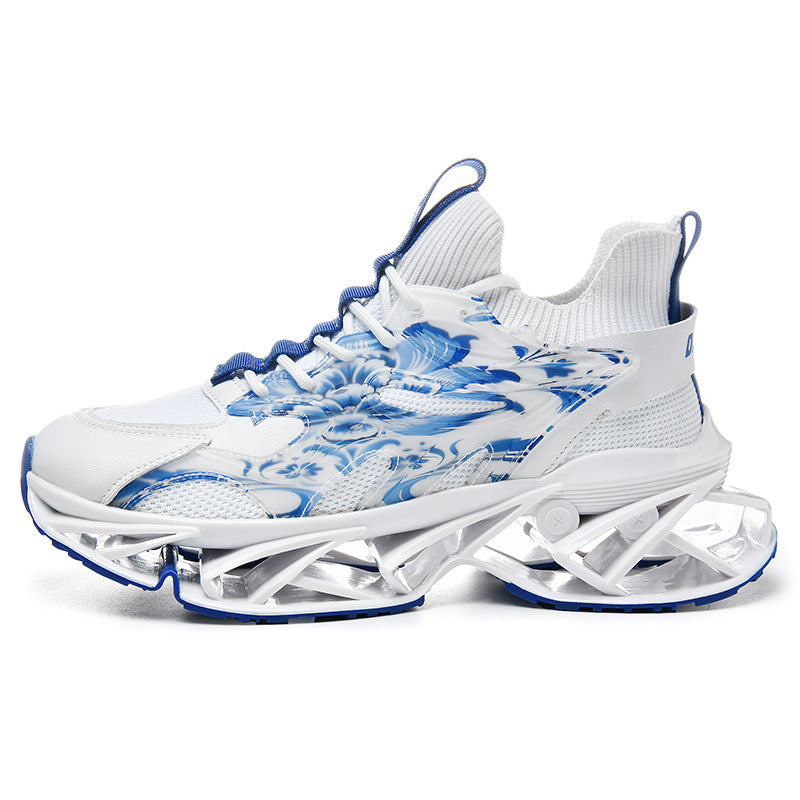 Damen Sportliche Sneakers mit innovativem Dämpfungssystem und markantem Design EB