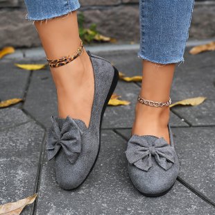 Damen Ballerinas mit eleganter Schleifenverzierung EB