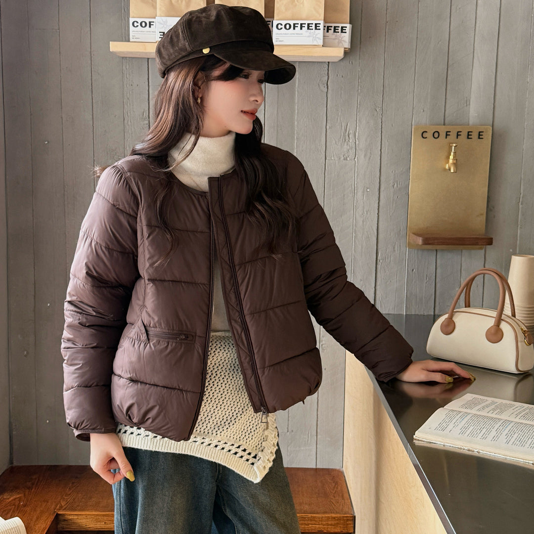 Damen Wärmende Steppjacke mit modischem Schnitt und Taschen EB