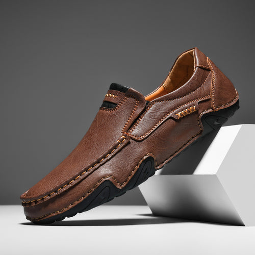 Herren Mokassins mit eleganter Handnaht und flexibler Sohle EB
