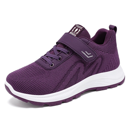Damen Sportliche Laufschuhe mit flexiblem Klettverschluss und atmungsaktivem Obermaterial EB