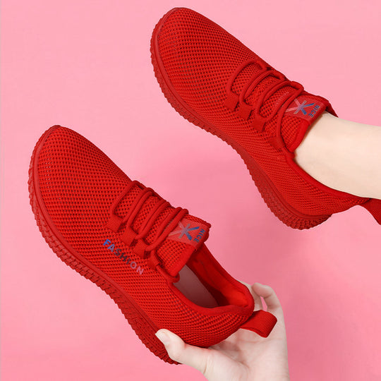 Damen Atmungsaktive Freizeitsneaker mit flexibler Sohle und modischem Mesh-Obermaterial EB