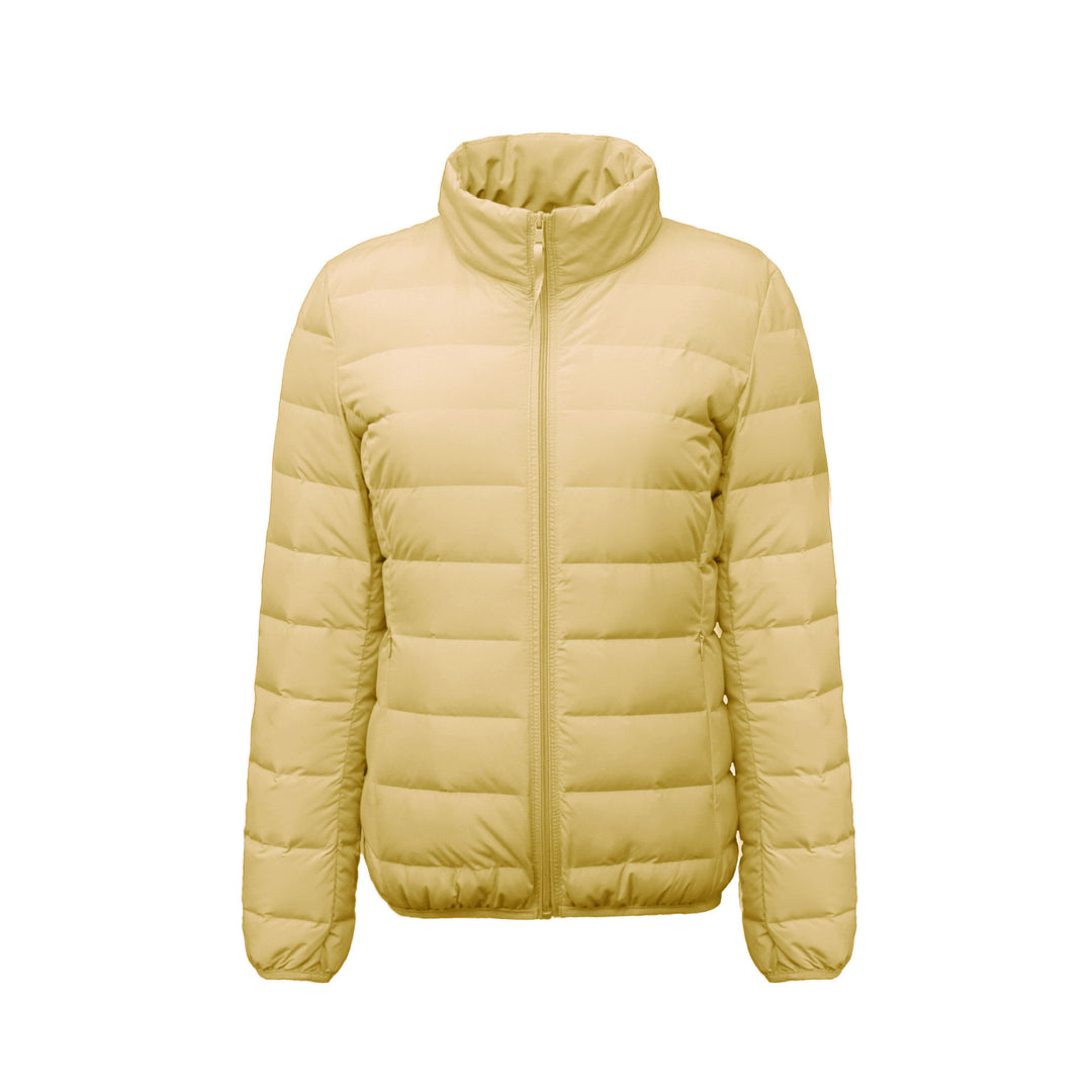 Damen Isolierte Steppjacke mit hohem Kragen und elastischen Bündchen EB