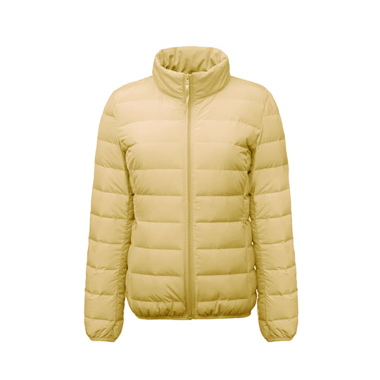 Damen Isolierte Steppjacke mit hohem Kragen und elastischen Bündchen EB