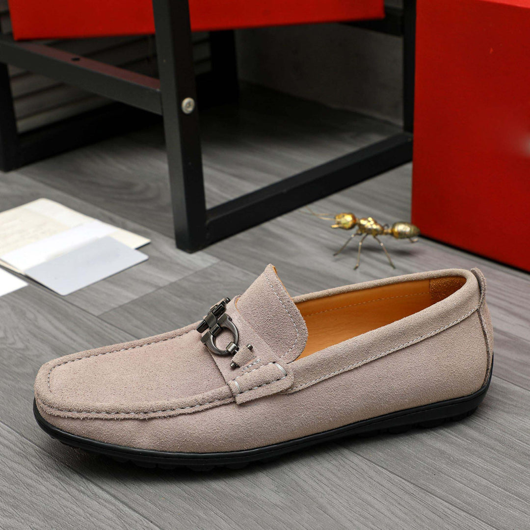 Damen Mokassin mit modischem Zierdetail aus hochwertigem Wildleder EB