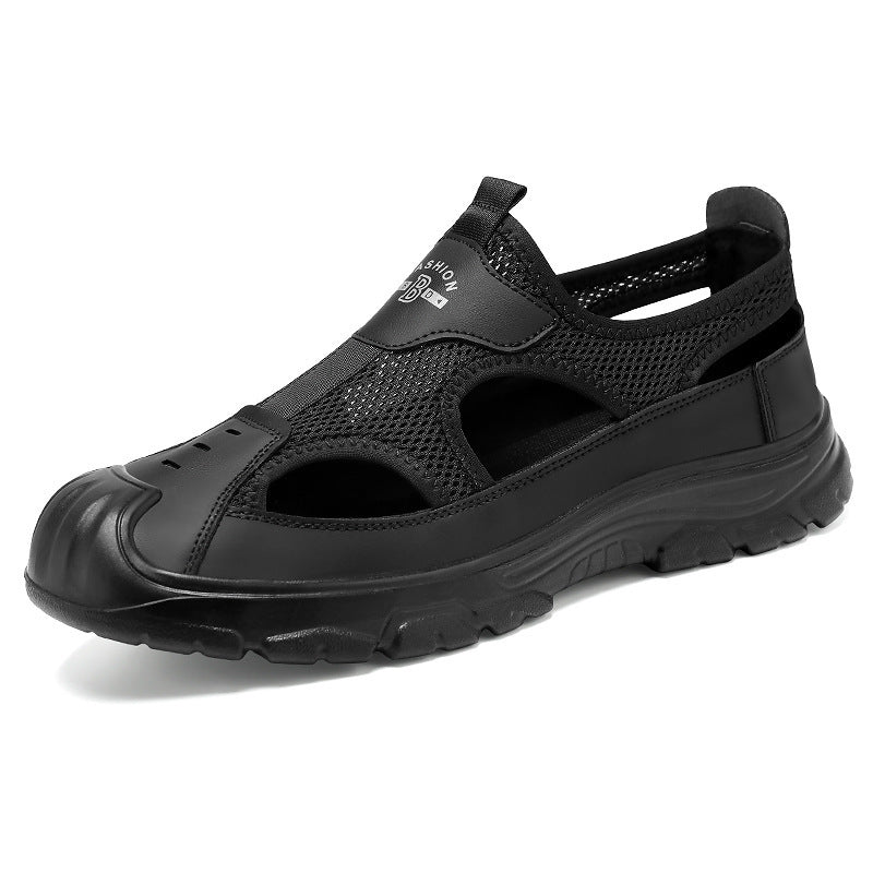 Damen Mesh-Sandalen mit rutschfester Laufsohle und verstellbarem Riemen EB