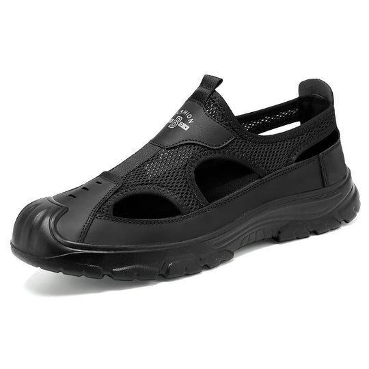 Damen Mesh-Sandalen mit rutschfester Laufsohle und verstellbarem Riemen EB