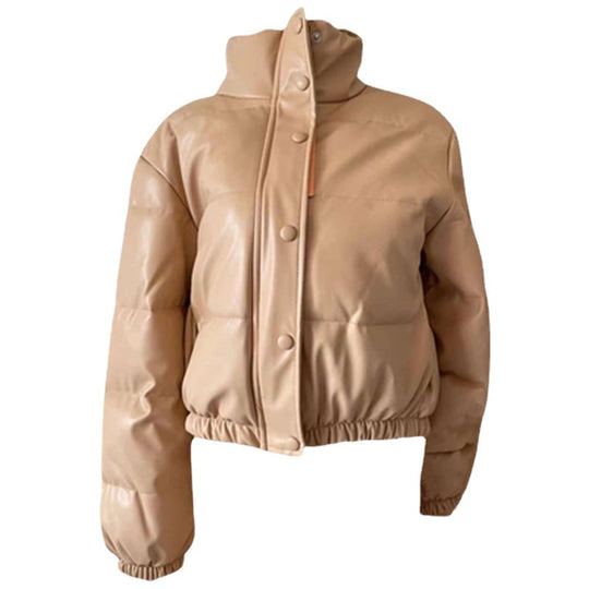 Damen Kunstleder Steppjacke EB
