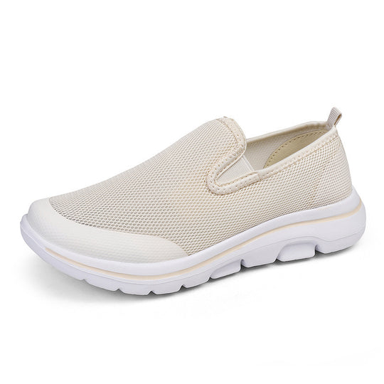 Damen Slip-On Freizeit-Schuhe mit atmungsaktivem Mesh-Obermaterial und flexibler Sohle EB