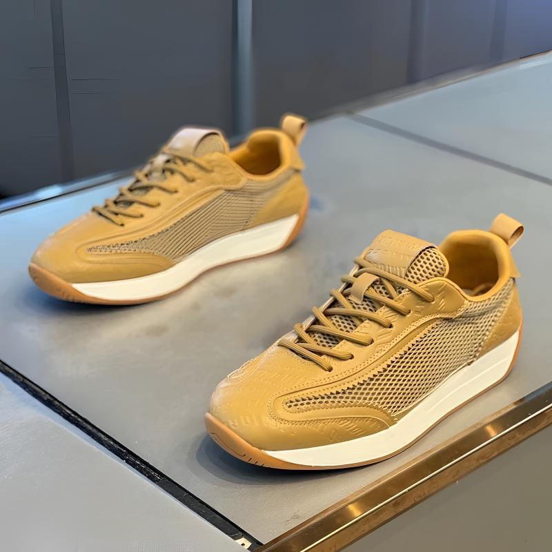 Damen Sportliche und modische Sneakers mit atmungsaktiver Oberflächenstruktur EB