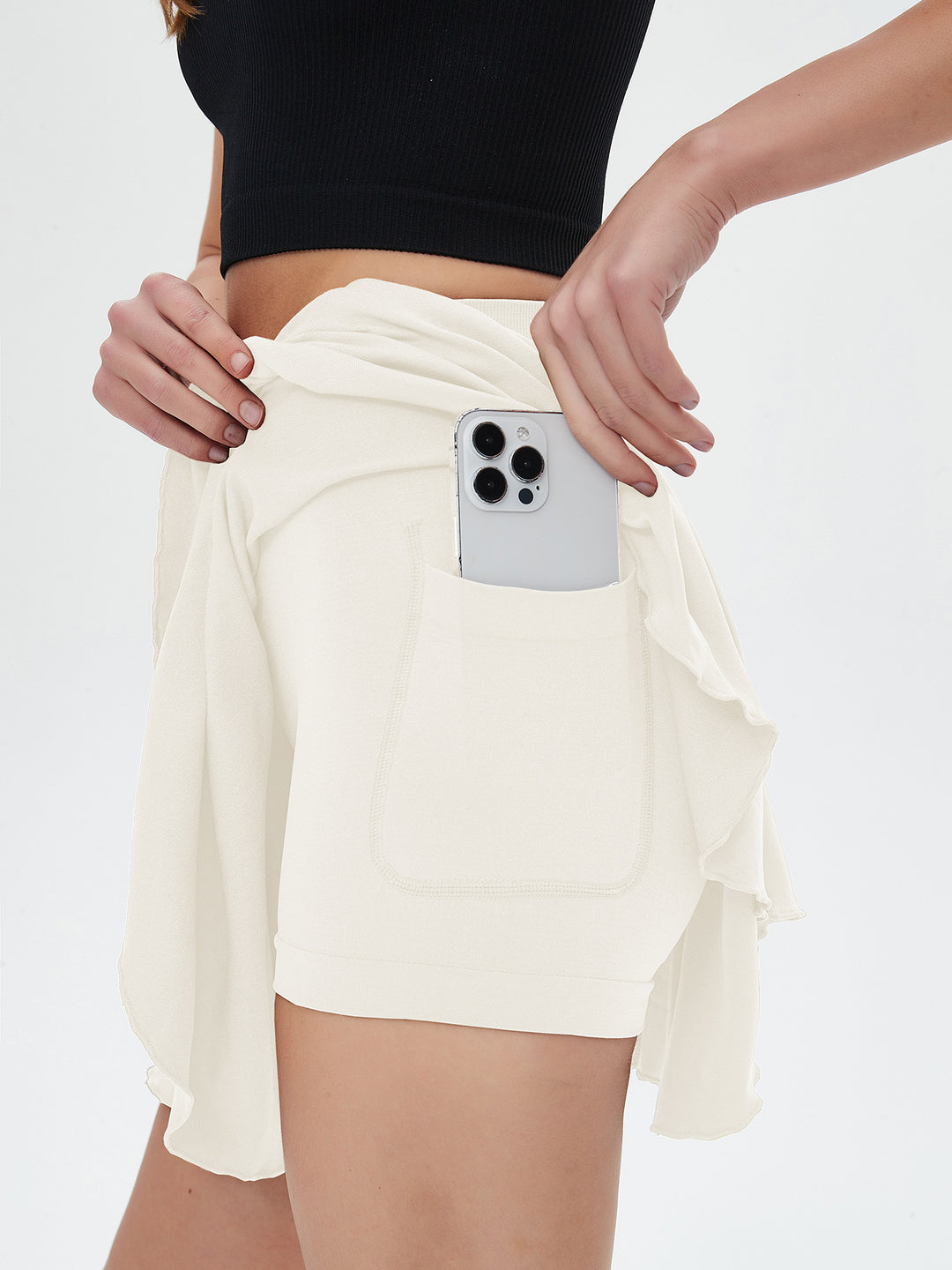 Damen Sport Shorts mit praktischen Taschen EB