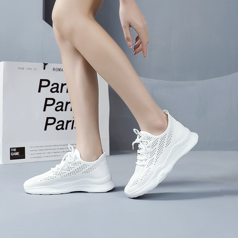 Damen atmungsaktive Freizeitsneaker mit innovativem Netzdesign und rutschfester Sohle EB