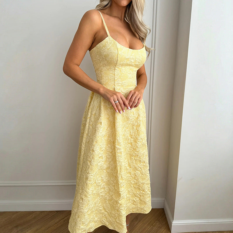 Damen Tailliertes Cocktailkleid mit schimmerndem Stoff und elegantem Bustier EB