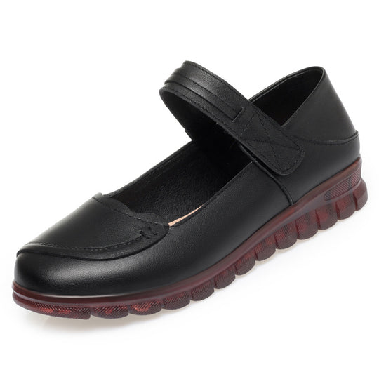 Damen Komfortable Mary Jane Slipper mit verstellbarem Riemen und ergonomischem Fußbett EB
