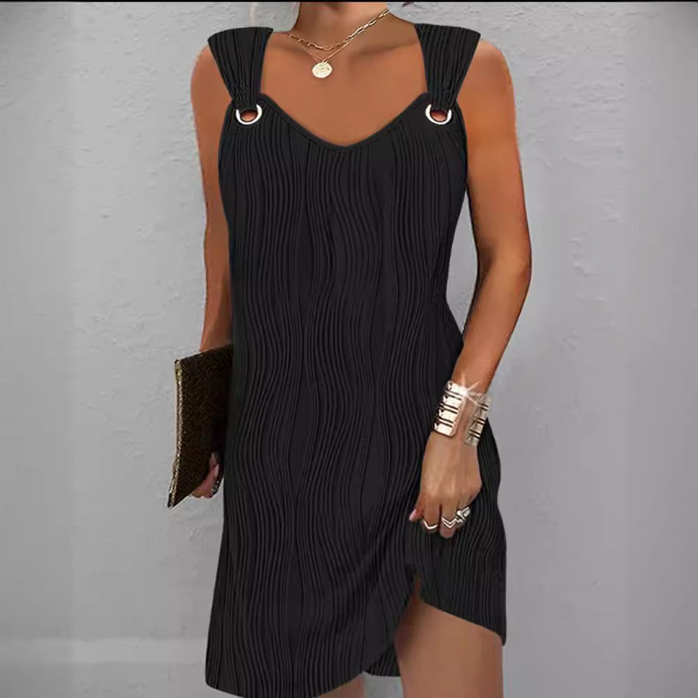 Damen Strickkleid mit Wellenmuster EB