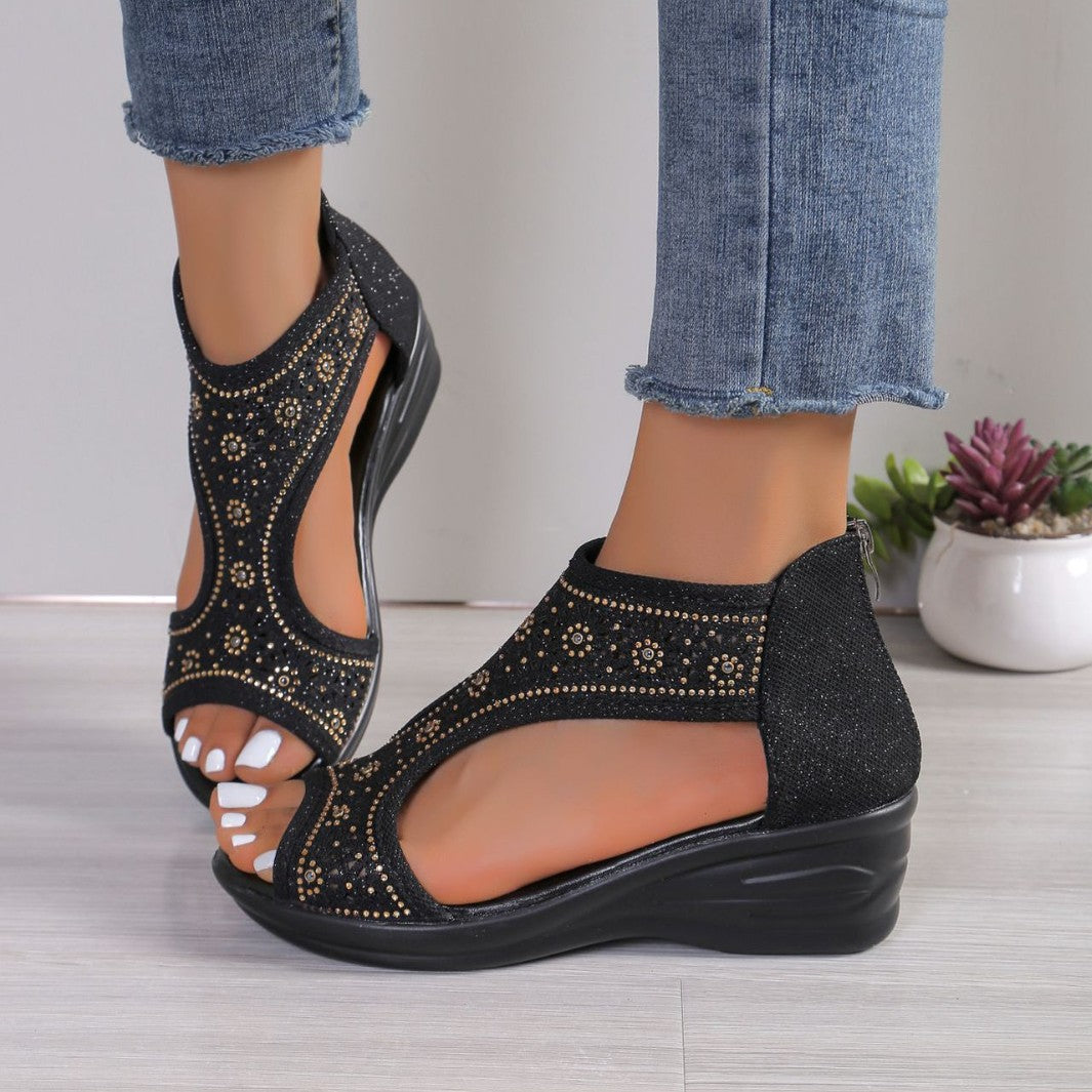 Damen elegante Plateau-Sandalen EB