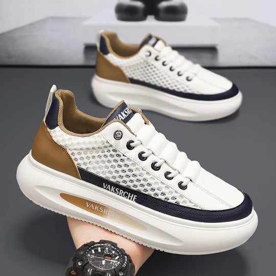 Damen Sportliche Sneakers mit atmungsaktiver Netzstruktur und leichter Laufsohle EB