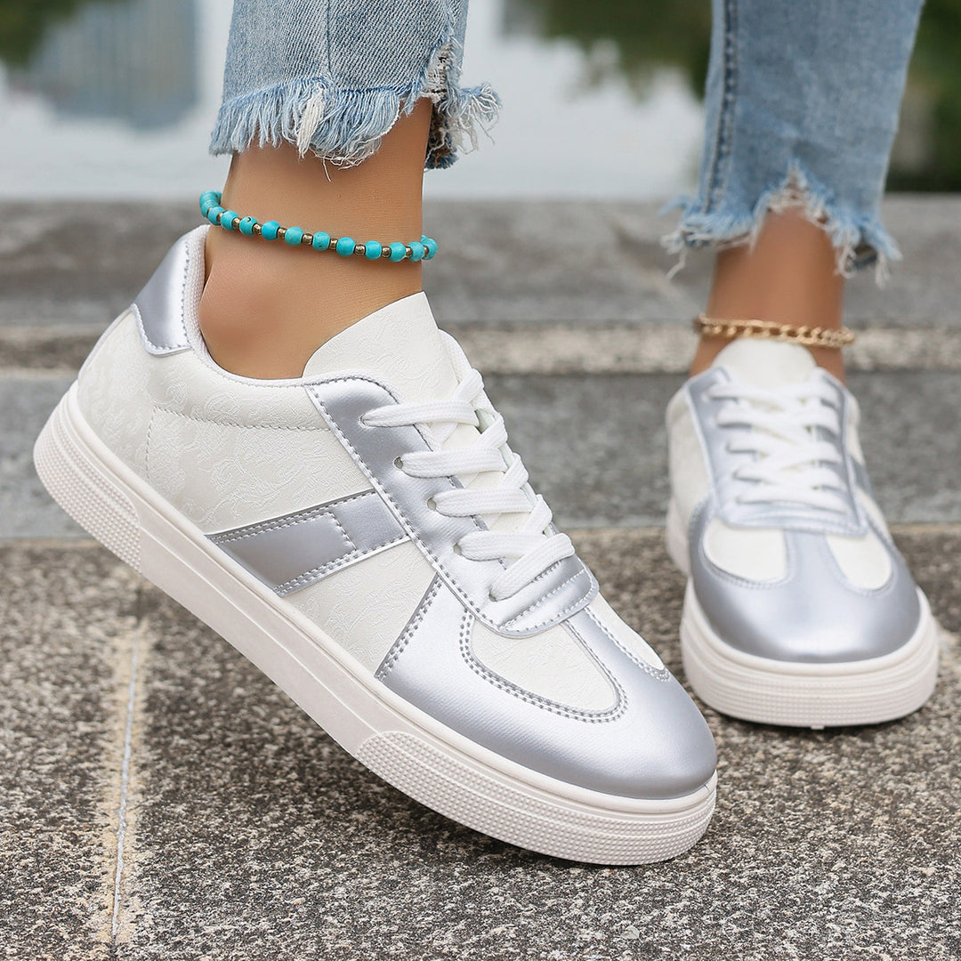 Damen Sneakers im modernen Retro-Design mit atmungsaktiven Einsätzen EB