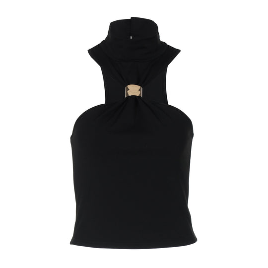 Damen modernes High-Neck Top EB